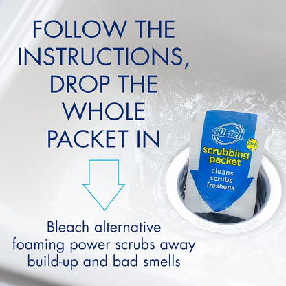 Garbage Disposer Cleaner, Odor Eliminator with Foaming Action, Removes Build-Up and Deep Cleans, Lemon Scent, 4.9 Oz(Pack of 6)