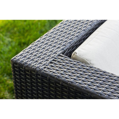 Black 20-Piece Wicker Patio Combo Conversation Set with Sunbrella Coal Cushions