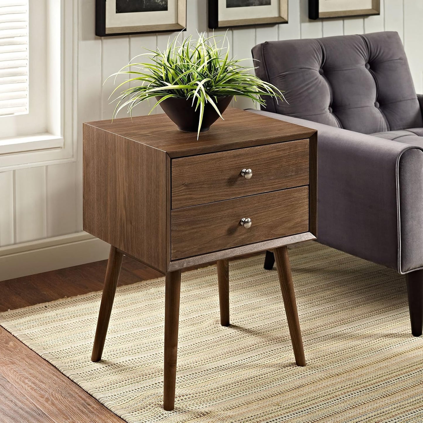 Dispatch Nightstand, Walnut, Twin